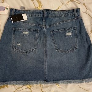 Women’s celebrity pink jean skirt